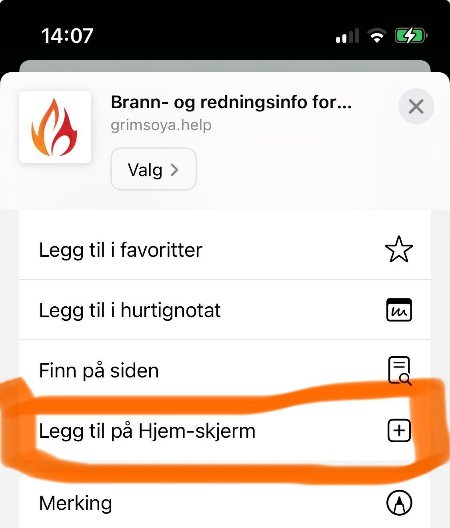Legg til på Hjem-skjerm